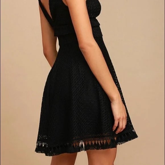 Kiss Me in the Candlelight Black Dress - Picture 3 of 8